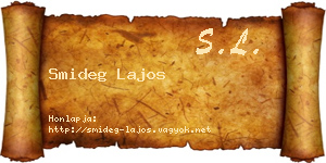 Smideg Lajos névjegykártya
